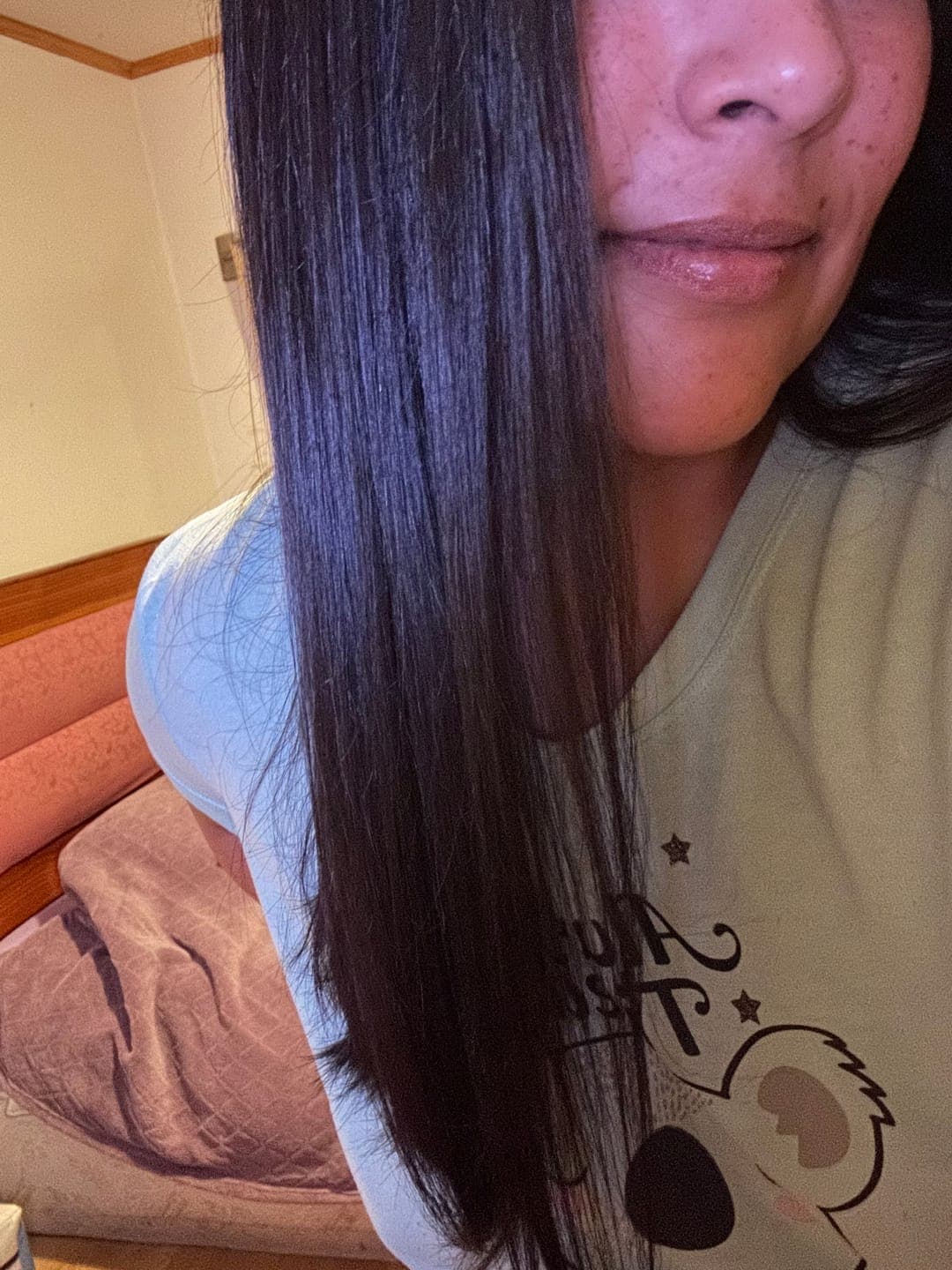 Foto de Katherine M. usando Preventa Acondicionador Antifrizz 300 ml