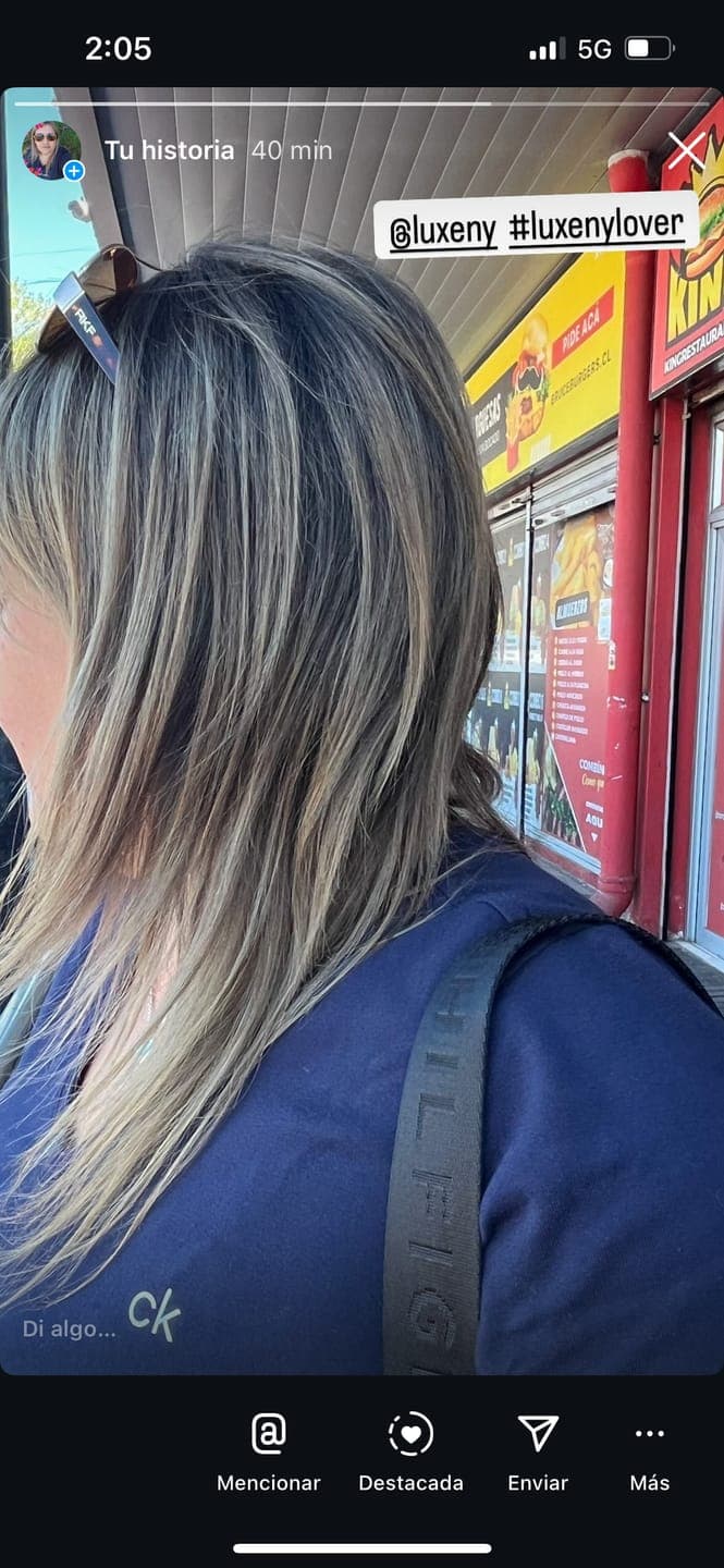 Foto de Catia C. usando Shampoo Post-Alisado 300 ml