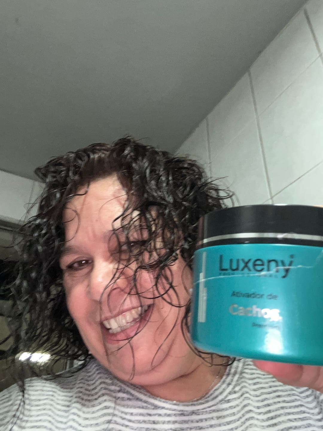 Foto de Patricia L. usando Activador de Rizos Termoactivo 300 g