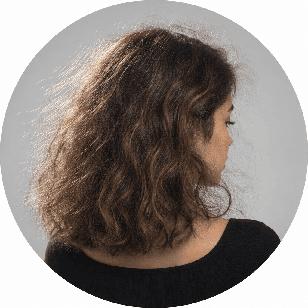 Pelo con frizz