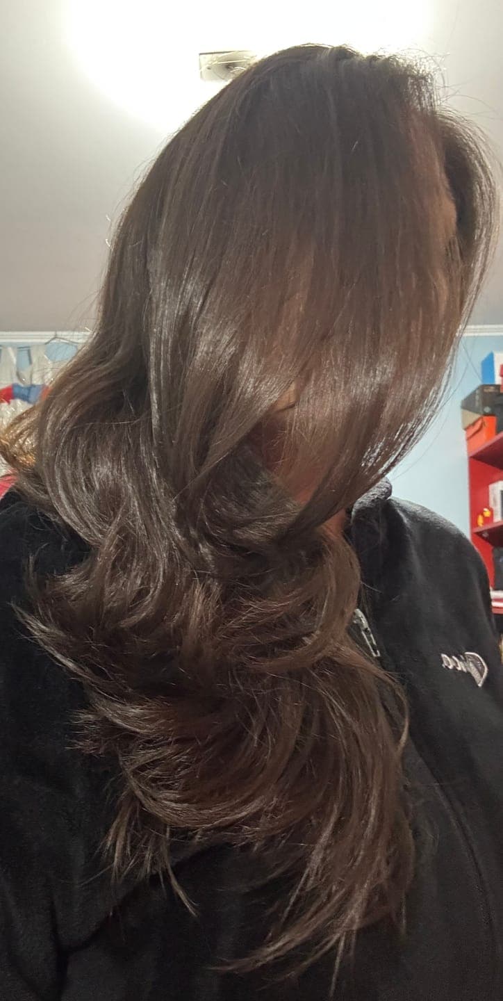 Foto de Leyla M. usando Acondicionador Antifrizz 300 ml