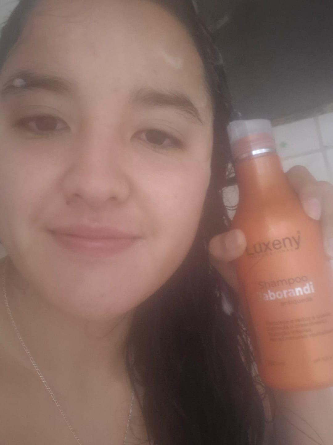 Foto de Elisa M. usando Acondicionador Anticaída Jaborandi 300ml