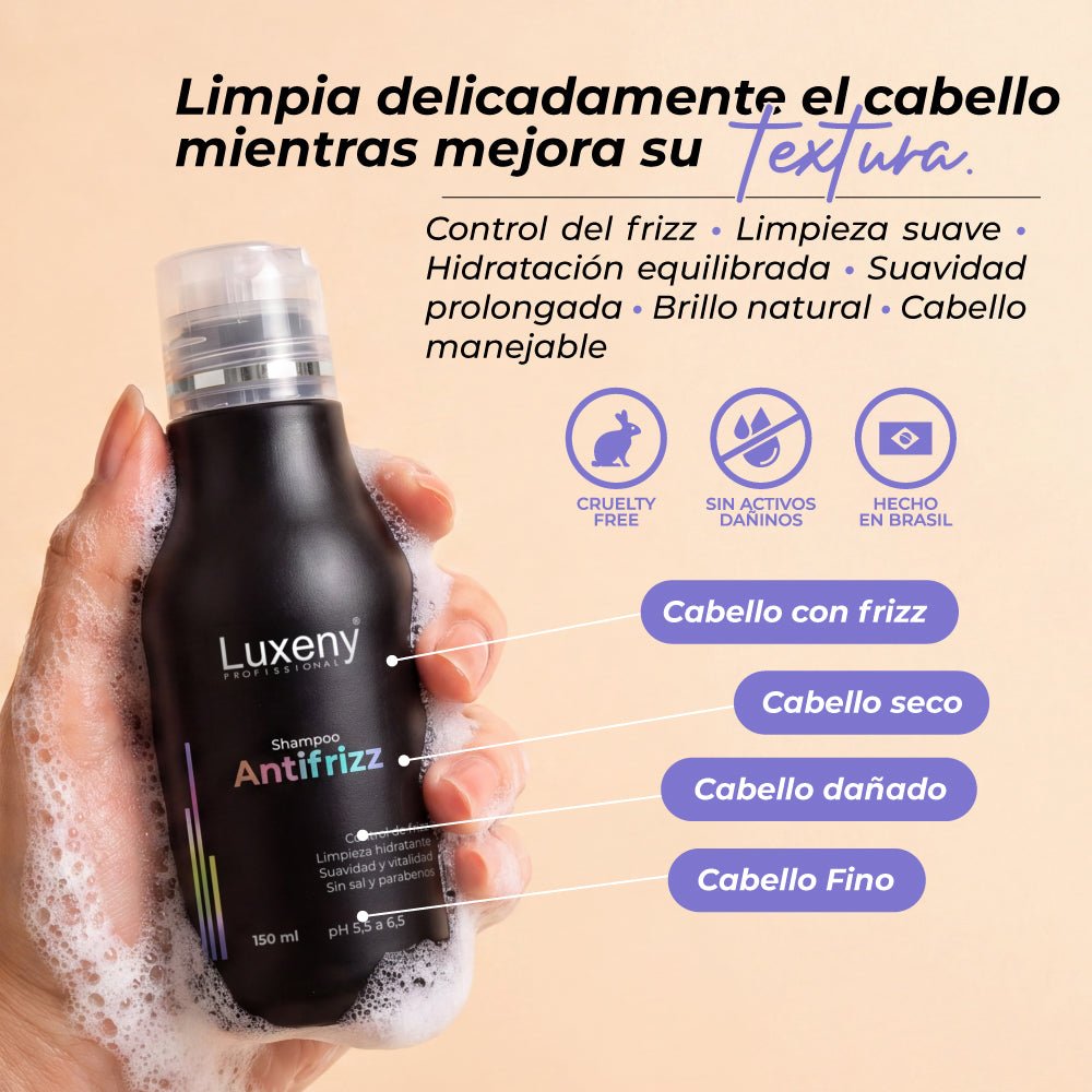 Shampoo Antifrizz 150 ml 6 Luxeny