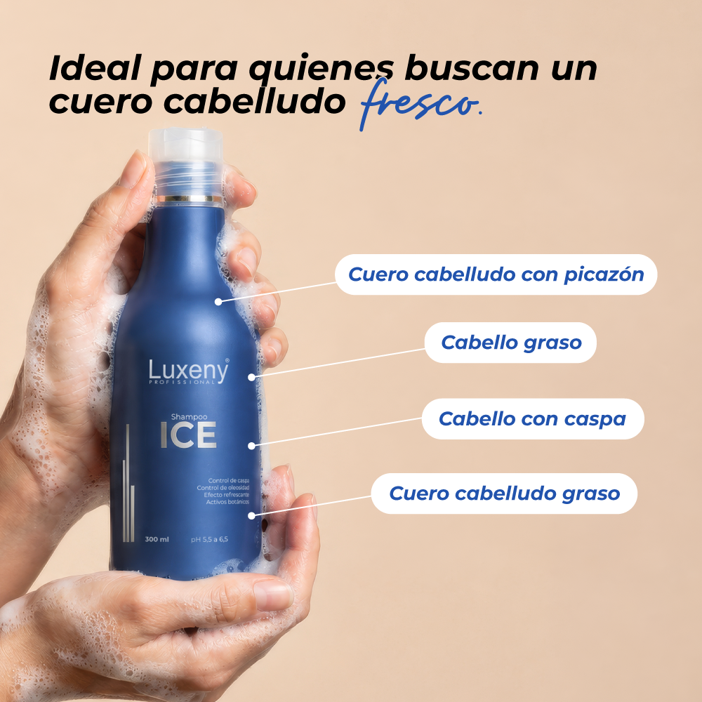 Shampoo Anticaspa ICE 3 Luxeny