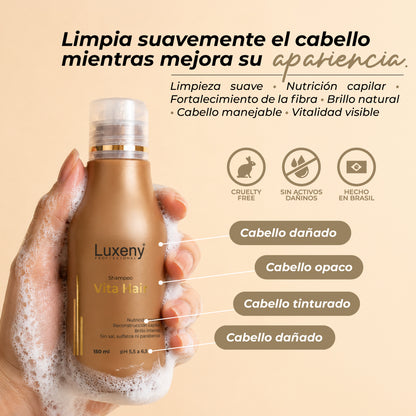 Shampoo Vita Hair 150 ml 6 Luxeny