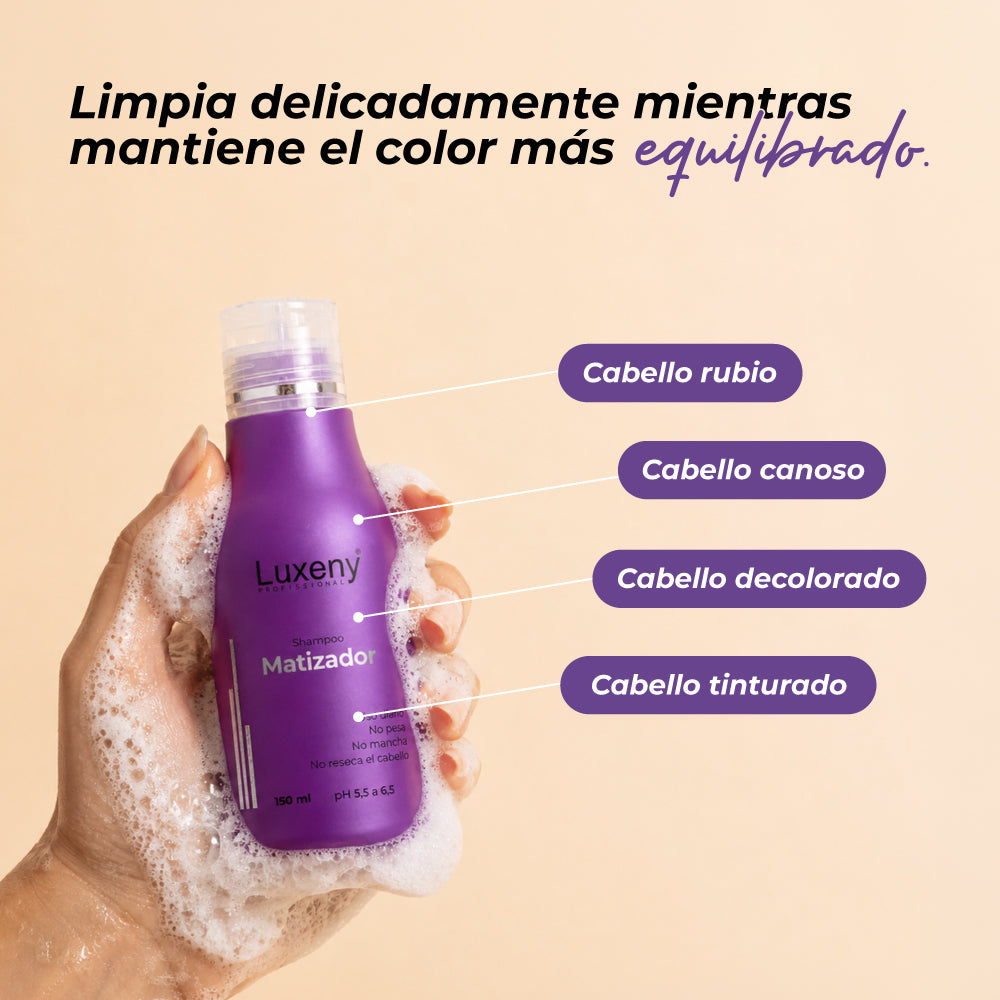 Shampoo Matizador 150 ml 3 Luxeny
