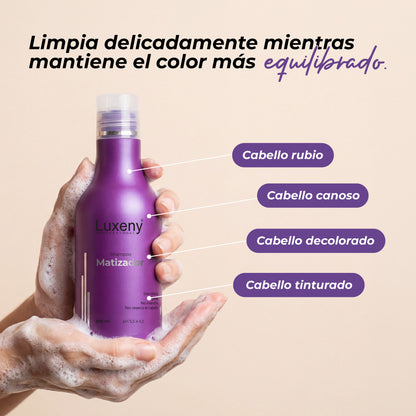 Shampoo Matizador Platinum 3 Luxeny