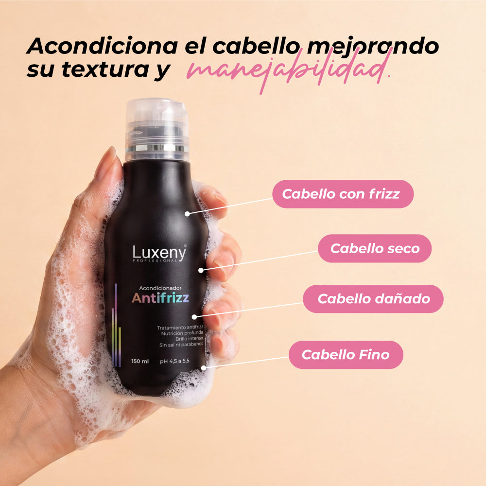 Acondicionador Antifrizz 150 ml 3 Luxeny